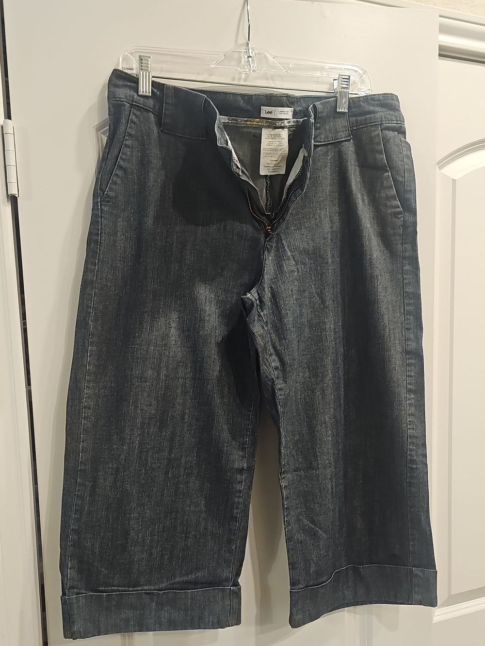 Lee Dark Indigo Denim Capris
